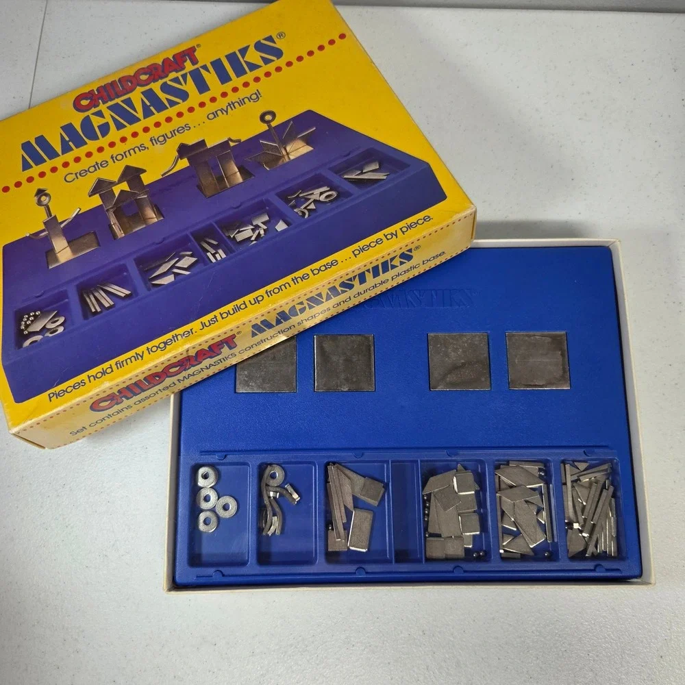 Childcraft magnastiks vintage